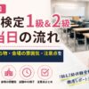化粧品検定1級・2級の試験会場イメージと化粧品。男性合格者が試験当日の流れや持ち物、会場の雰囲気を解説する受験体験談